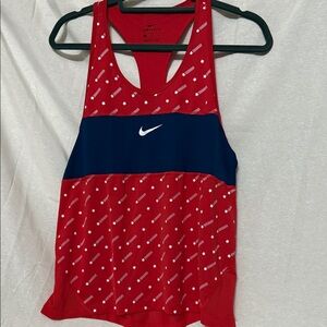 Nike Red and Navy Tank Top